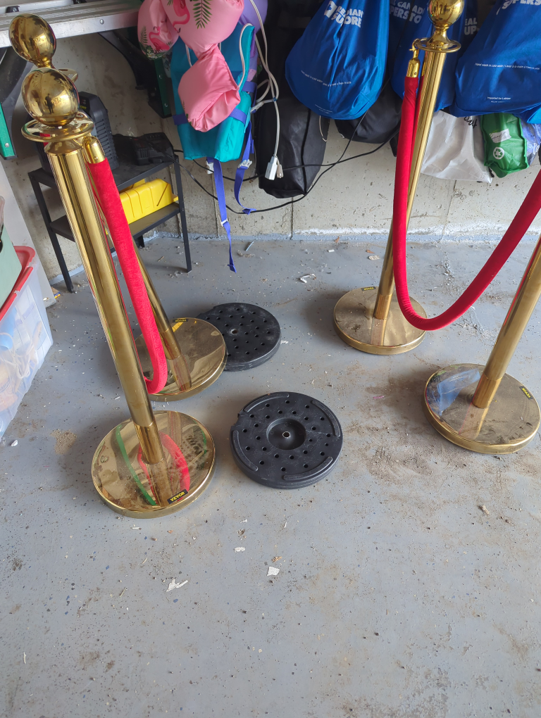 Gold Stanchions with Red Ropes - photo 4