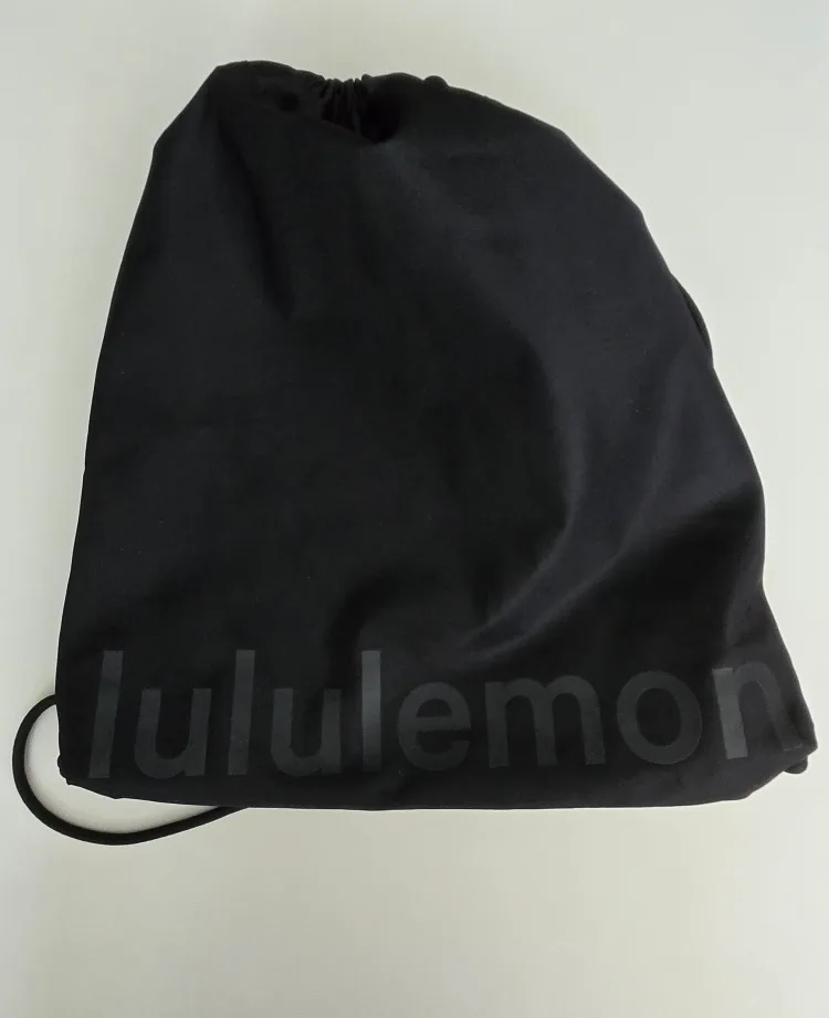 Lululemon Black Drawstring Backpack thumbnail