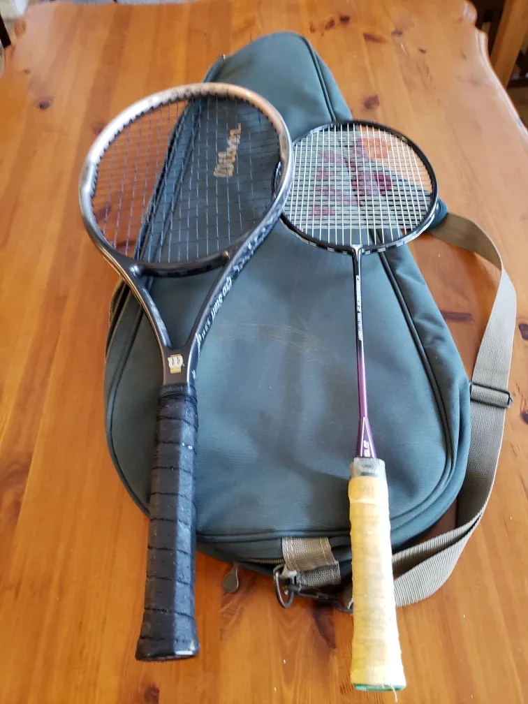 Wilson Tennis Racquet & Badminton Racquet with Case thumbnail