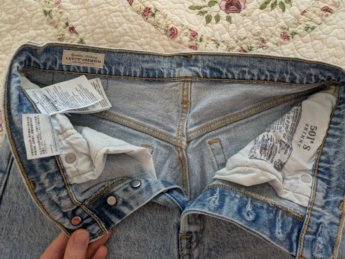 Levi's 501 Skinny Jeans W28 L32 - photo 4