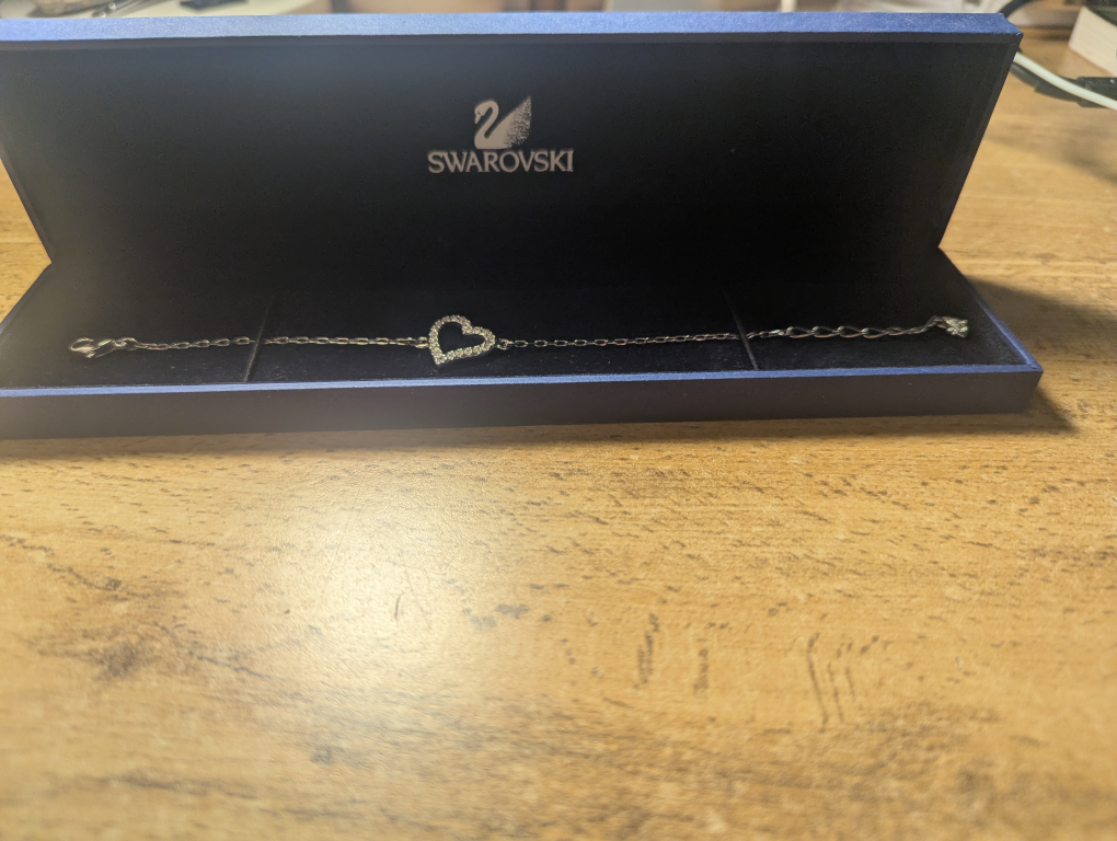 Swarovski Silver Heart Bracelet with Box - photo 2