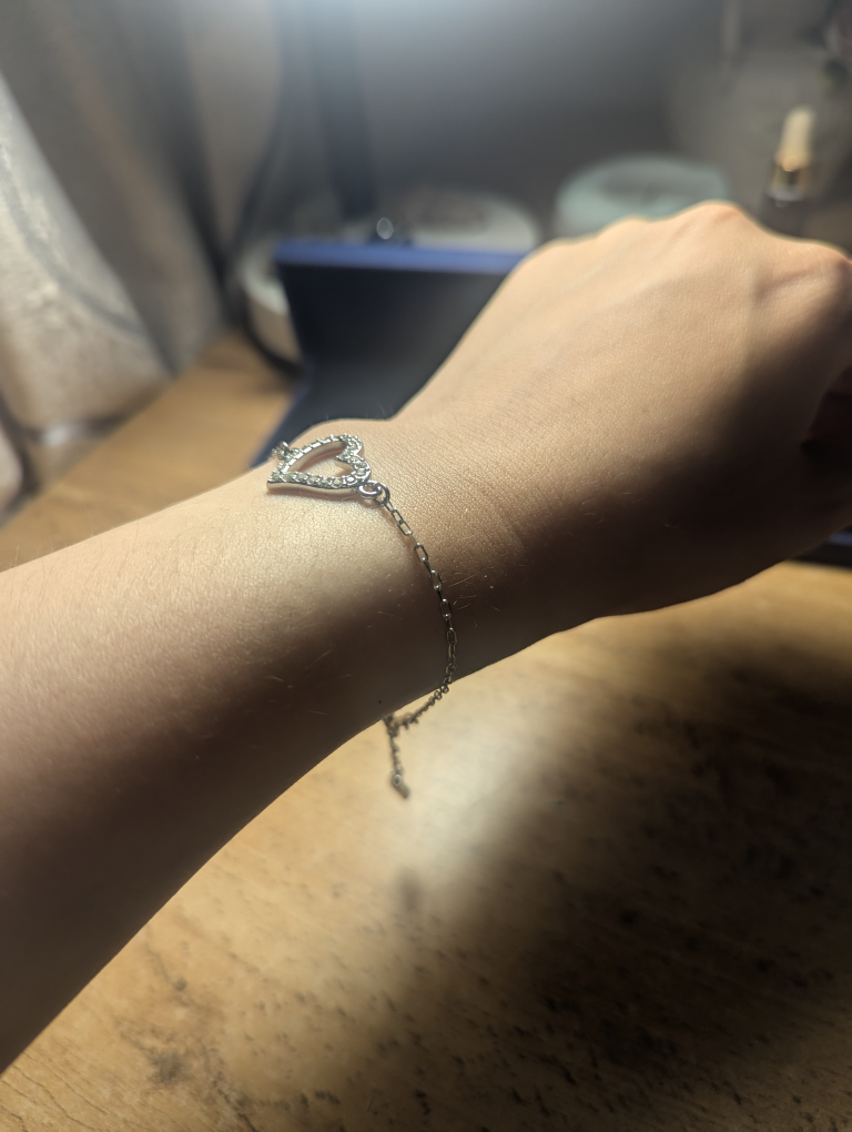 Swarovski Silver Heart Bracelet with Box - photo 4