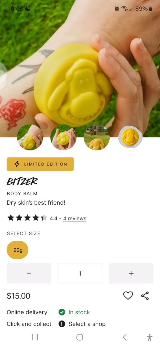 Bitzer Body Balm - 90g thumbnail