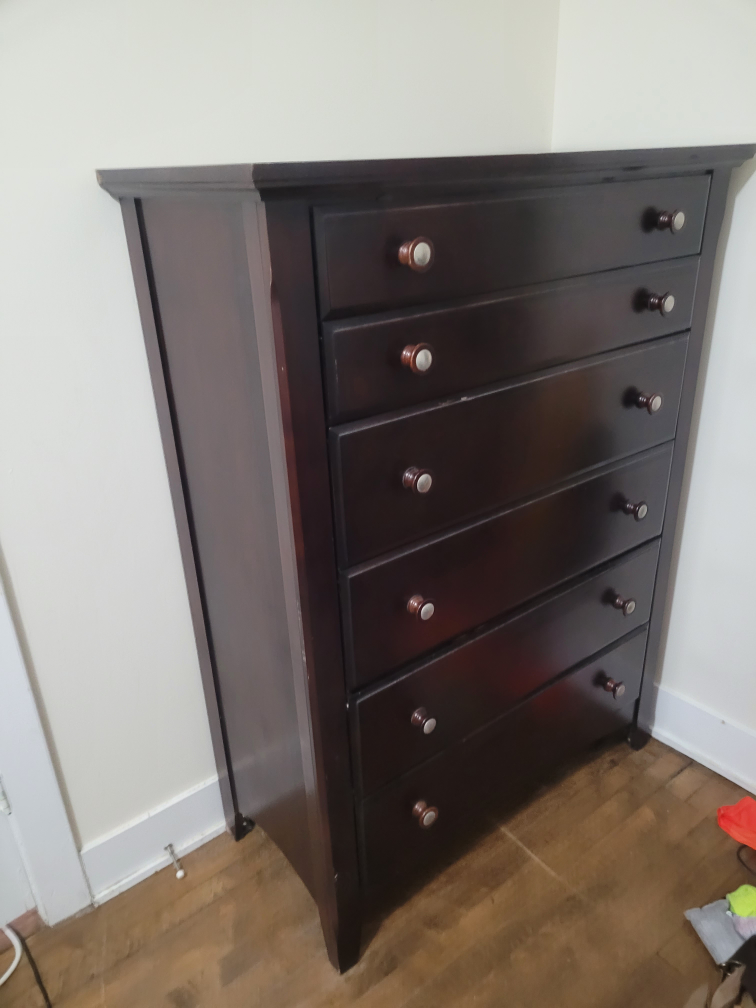 Dark Brown 6-Drawer Dresser - photo 5