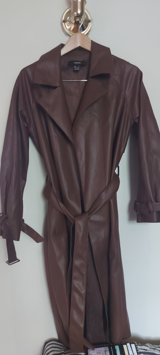 Forever 21 Brown Trench Coat - Size S - photo 3