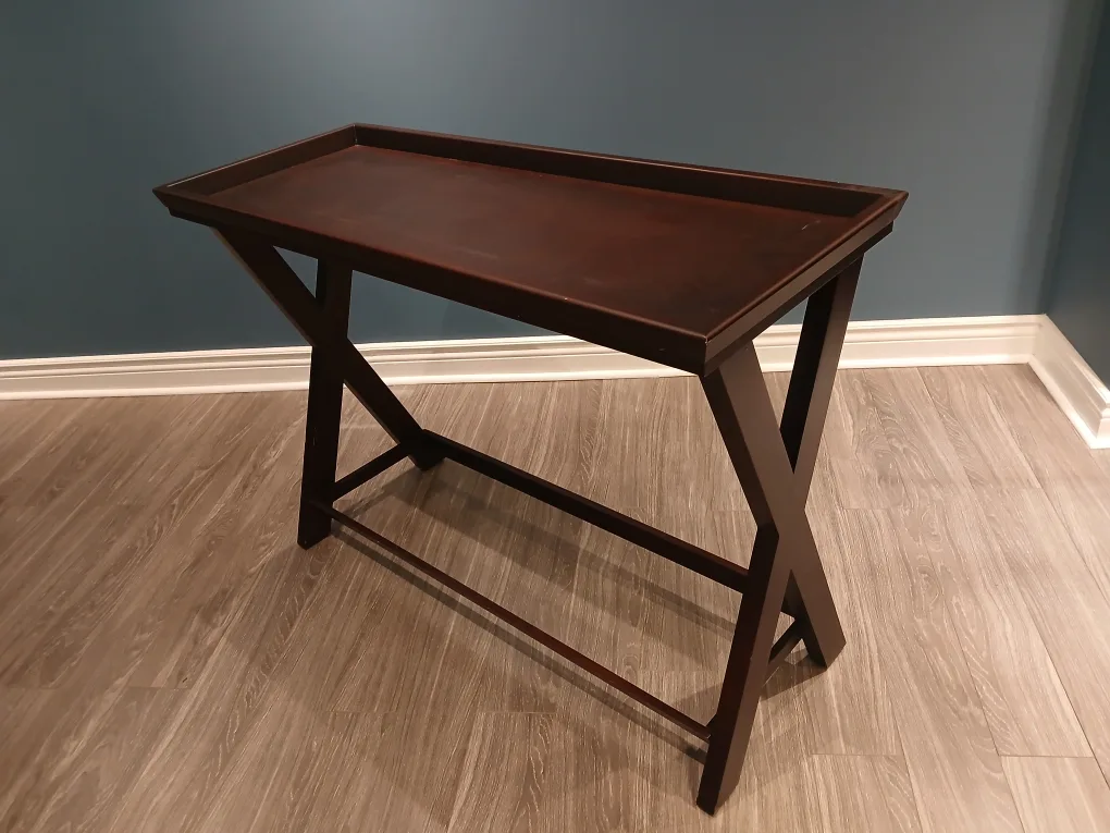 Brown Wood  Tray Decor Table thumbnail