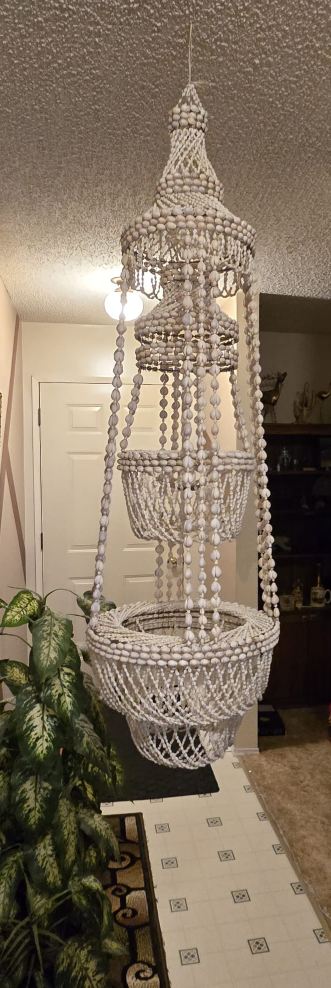 Seashell Plant Hanger Chandelier