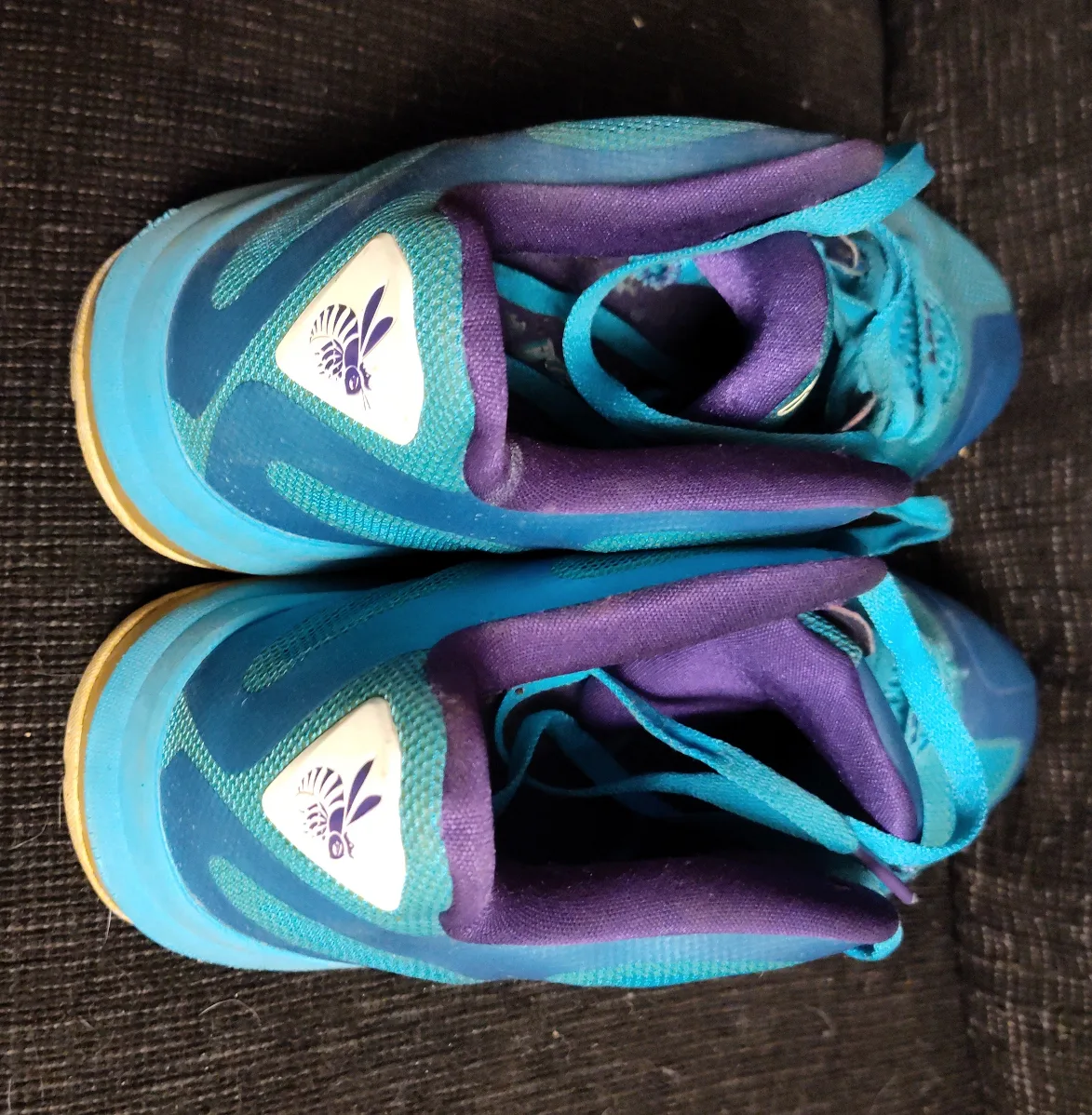 Nike LeBron Teal/Purple Sneakers image indicator(3)