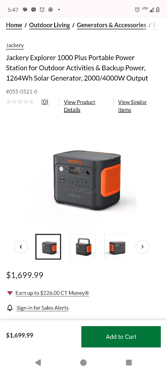 Jackery Explorer 1000 Plus Portable Power Station thumbnail