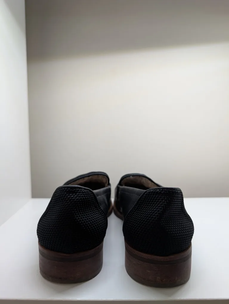 ED Ellen DeGeneres Black Leather Loafers image indicator(6)