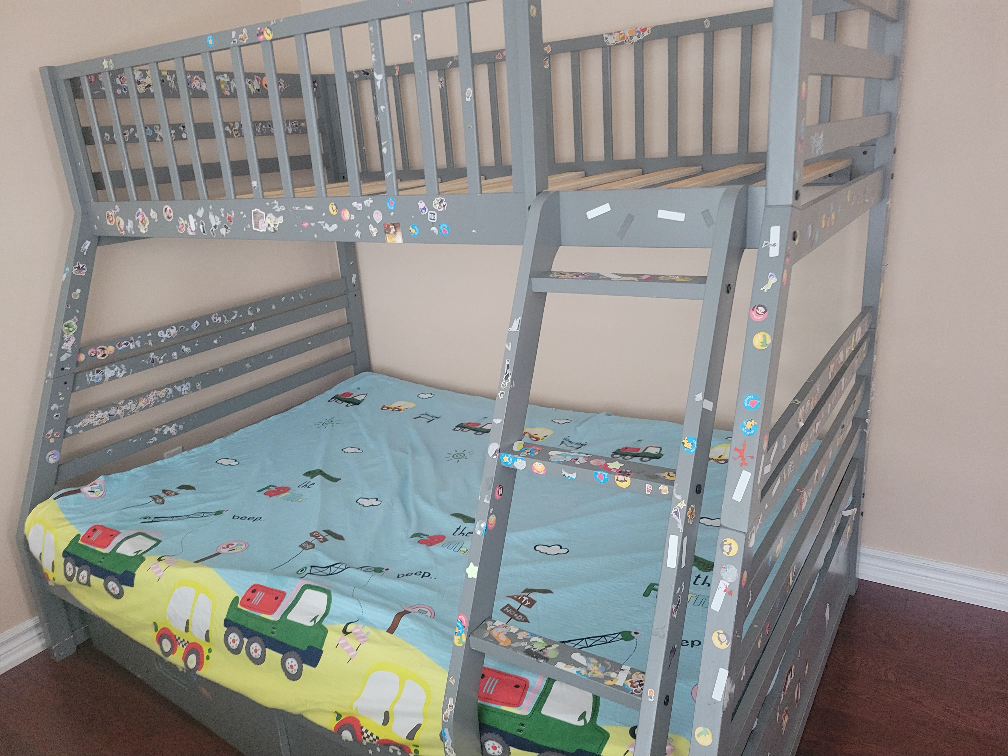 Grey Bunk Bed Frame - photo 2
