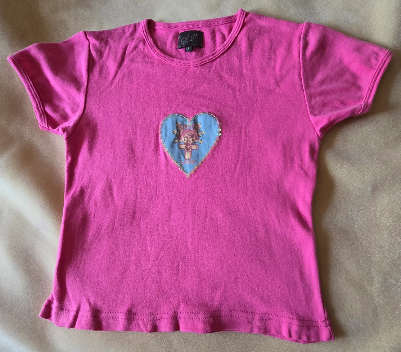 Pink Girl's T-shirt Size L thumbnail