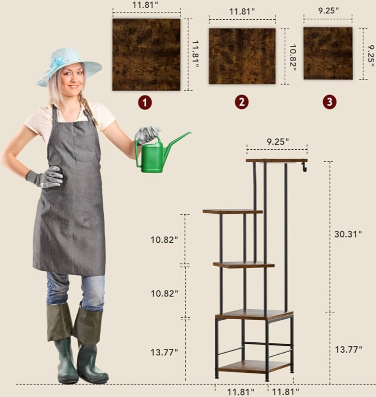 New Plant Stand Indoor with Grow Light, 5-Tiered Tall - photo 3