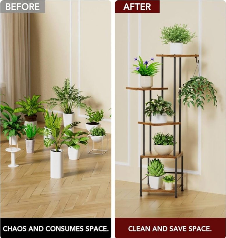 New Plant Stand Indoor with Grow Light, 5-Tiered Tall - photo 5