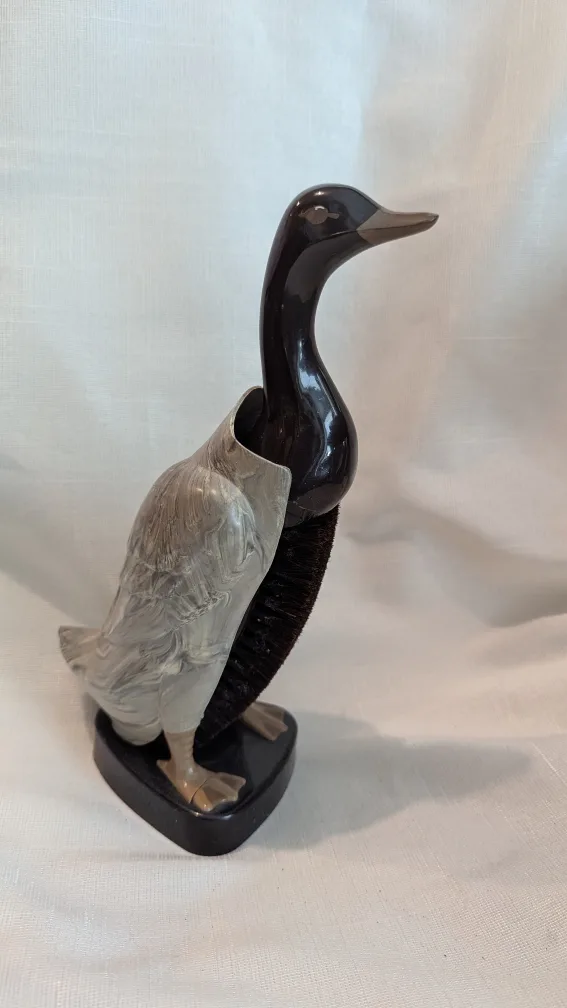 Vintage Duck Goose Bristle England Brush and Stand 🇨🇦 image indicator(3)