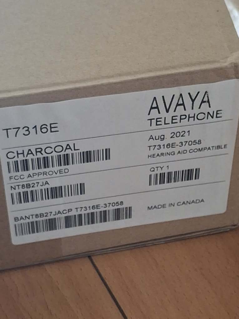 Avaya T7316E Charcoal Telephone set of 4 - photo 3