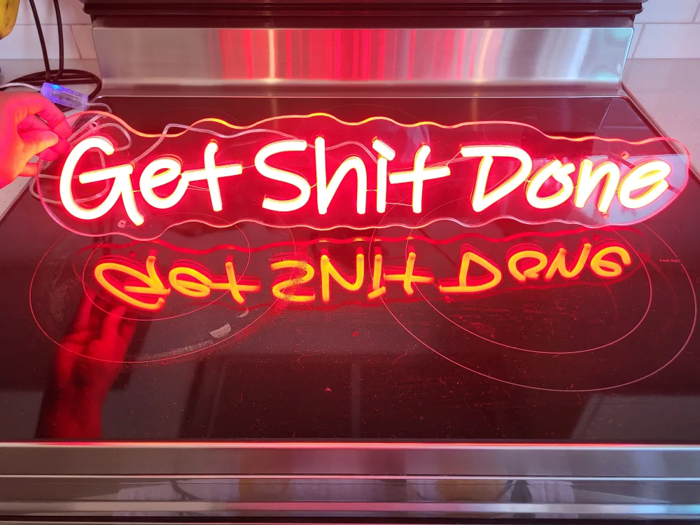 Neon Light Sign - "Get Shit Done" image indicator(2)