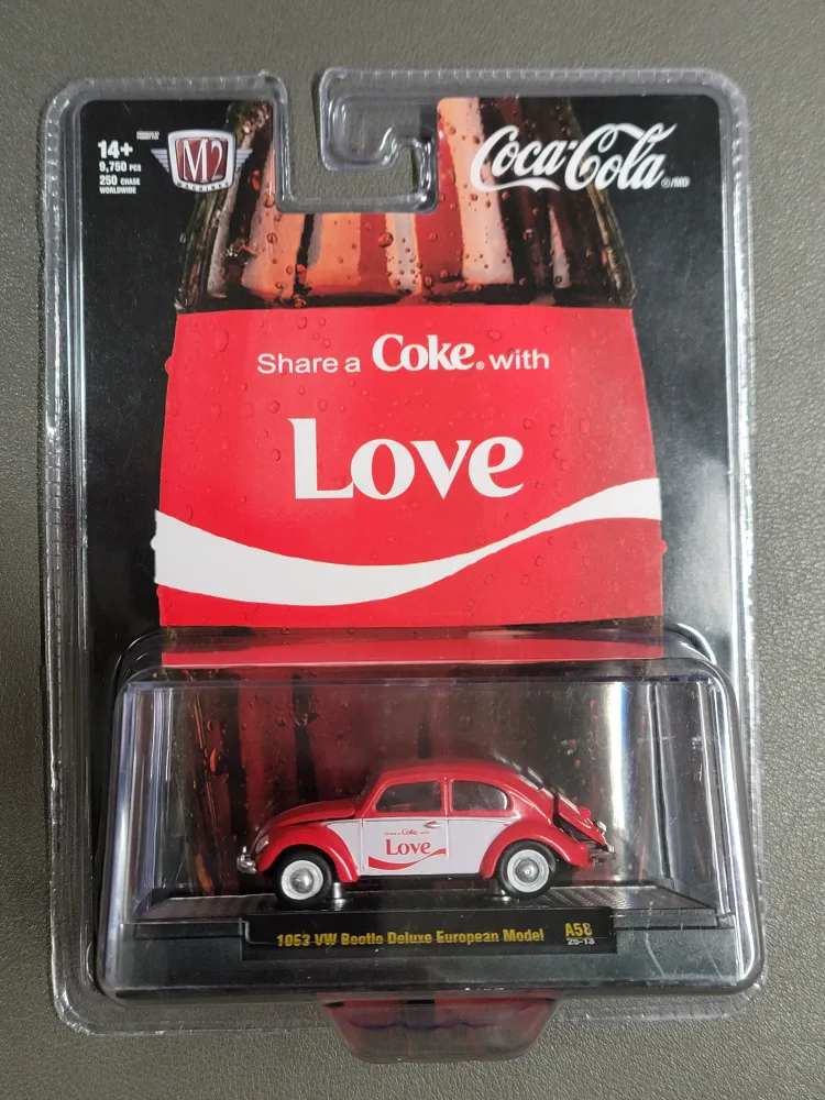 M2 Machines Coca-Cola 1953 VW Beetle Deluxe thumbnail