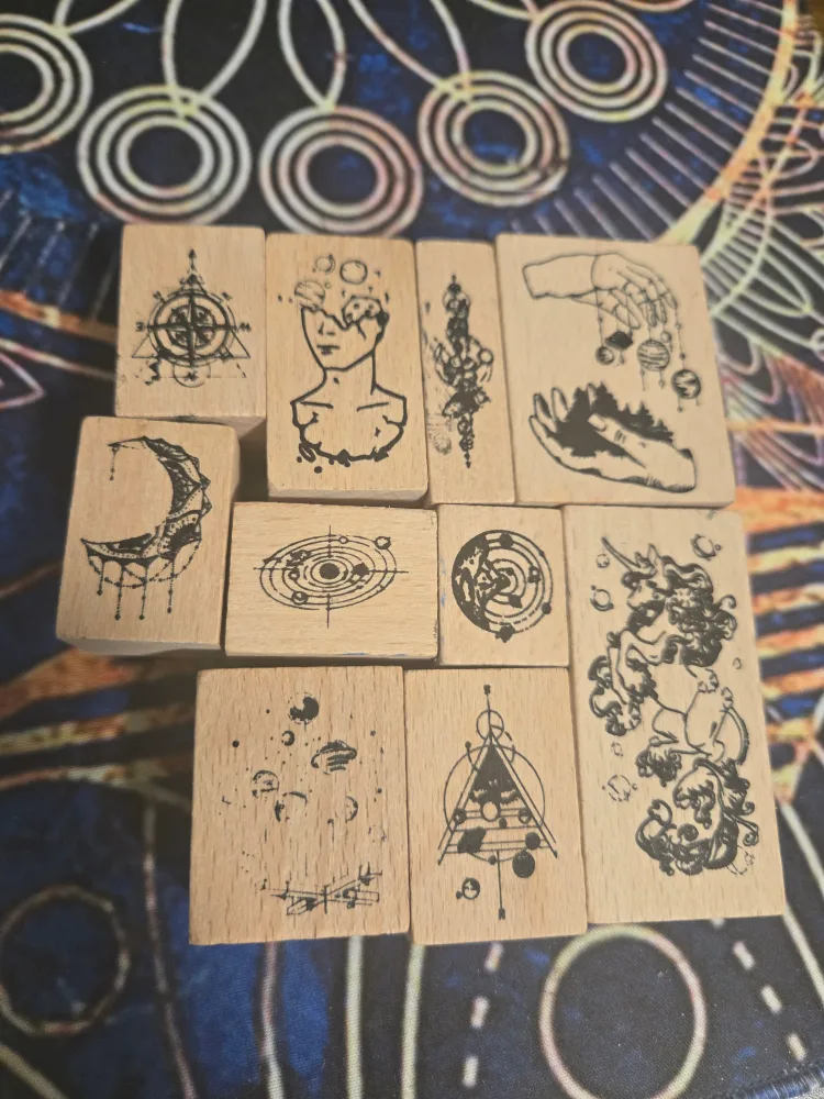 Assorted Wooden Rubber Stamps - Art & Craft Supplies thumbnail