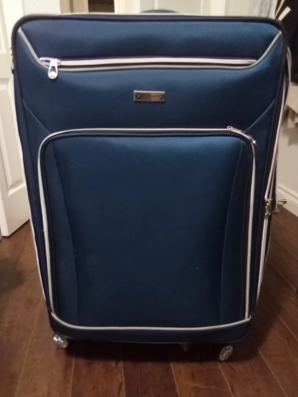 London Fog Blue Rolling Suitcase thumbnail