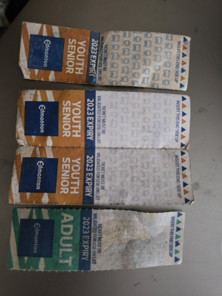 Edmonton Transit Tickets - Youth/Senior & Adult
