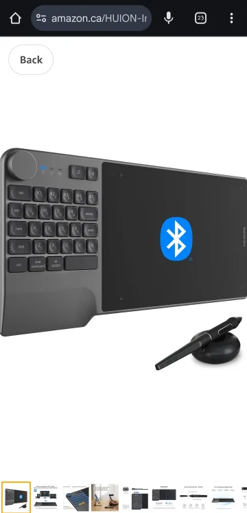 Huion Inspiroy Keydial KD200 Creative Pen Tablet - NEW image indicator(8)