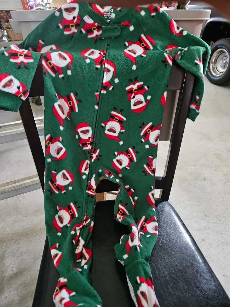 Christmas in July, Child of Mine 1T Santa Footed Pajamas thumbnail
