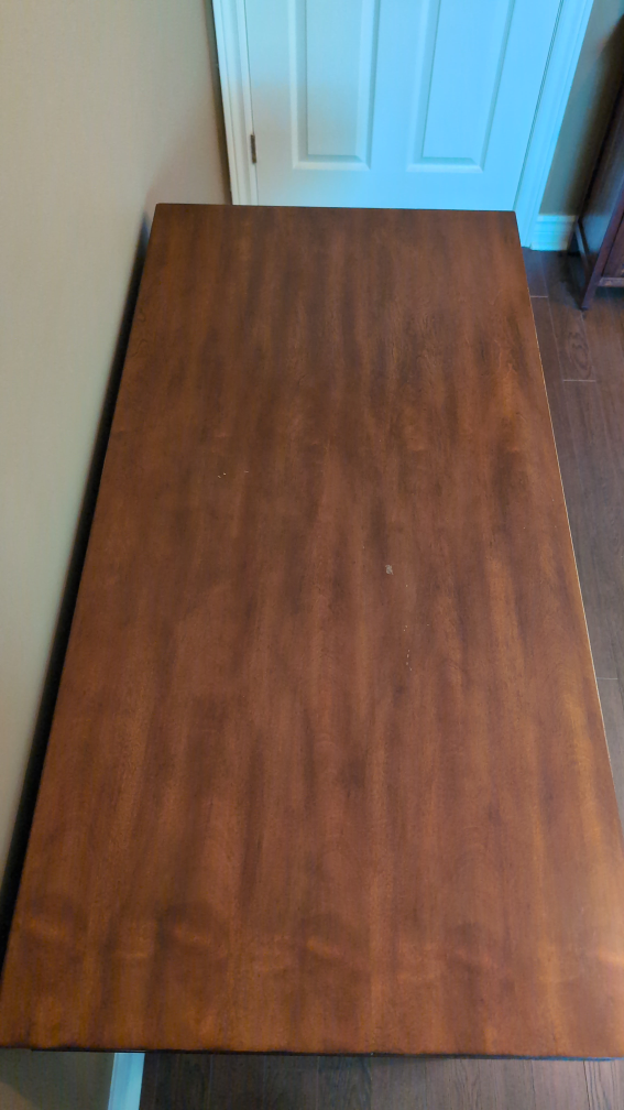 All Wood Mid Century Modern Desk with Chrome Legs - photo 2