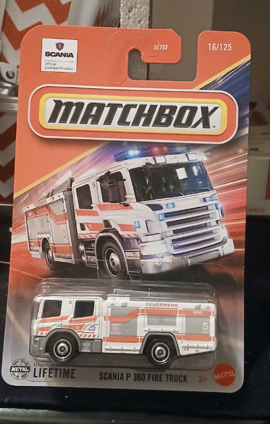 New Matchbox Scania P 360 Fire Truck