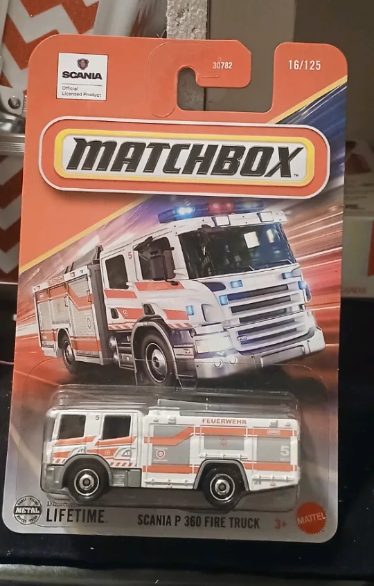 New Matchbox Scania P 360 Fire Truck thumbnail