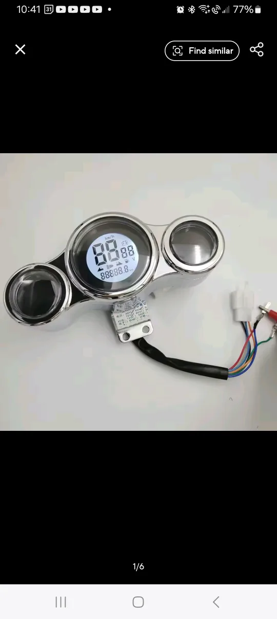 LCD display, speedometer 24v 36v 48v 72v thumbnail
