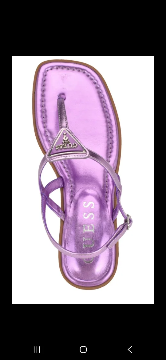 Guess Purple Thong Sandals thumbnail