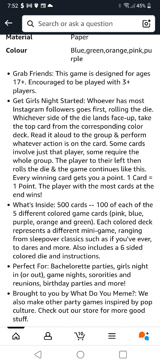 💚FOR THE GIRLS ADULT PARTY GAME! SEALED image indicator(7)