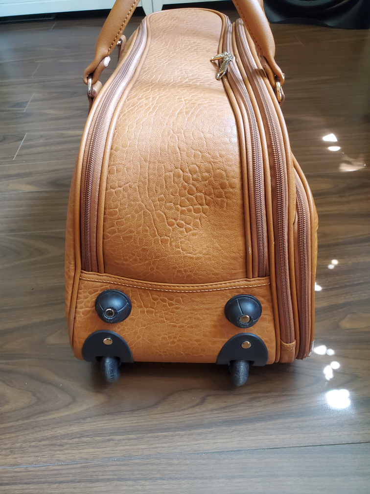 Rolling Suitcase Luggage - Brown - photo 3
