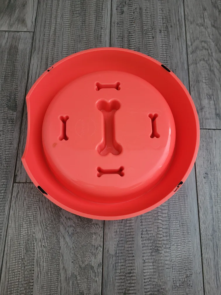 Orange Slow Feeder Dog Bowl image indicator(2)
