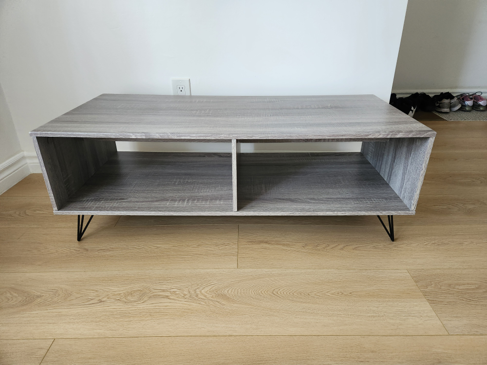 Grey Wood-Look Coffee or TV Table