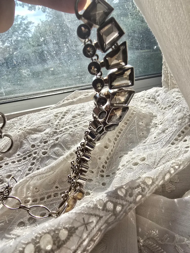 Faceted Smoky Quartz & Sterling Silver Necklace image indicator(6)