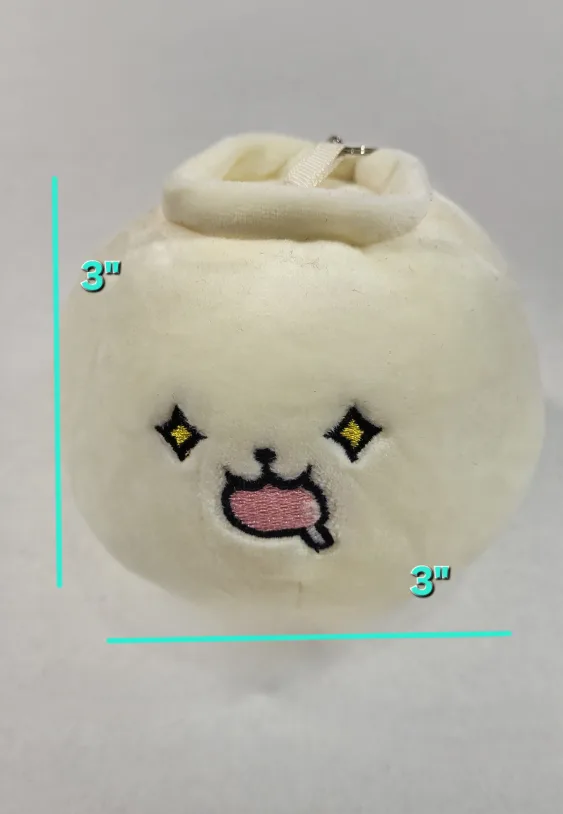 Dumpling Plush Keychain - 3" thumbnail