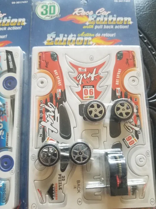 Rare & Complete set of 3 Race Car Edition with pullback action image indicator(4)