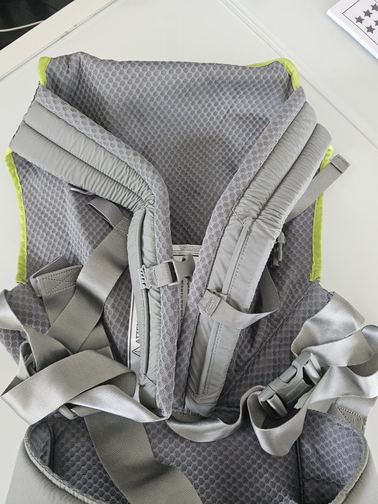 Onya Baby Carrier w/ Infant Booster - Grey & Green - photo 2