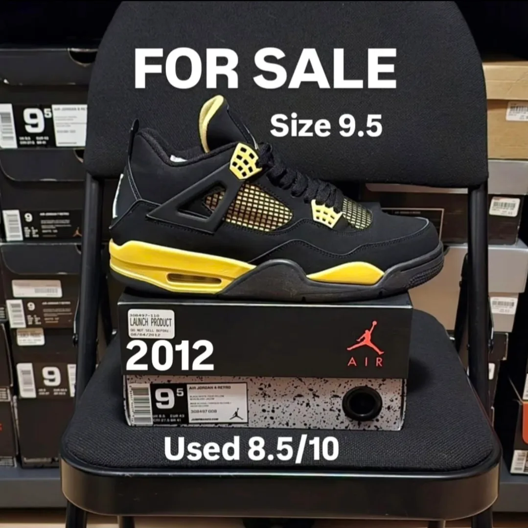 Air Jordan 4 Thunder size 9.5 thumbnail