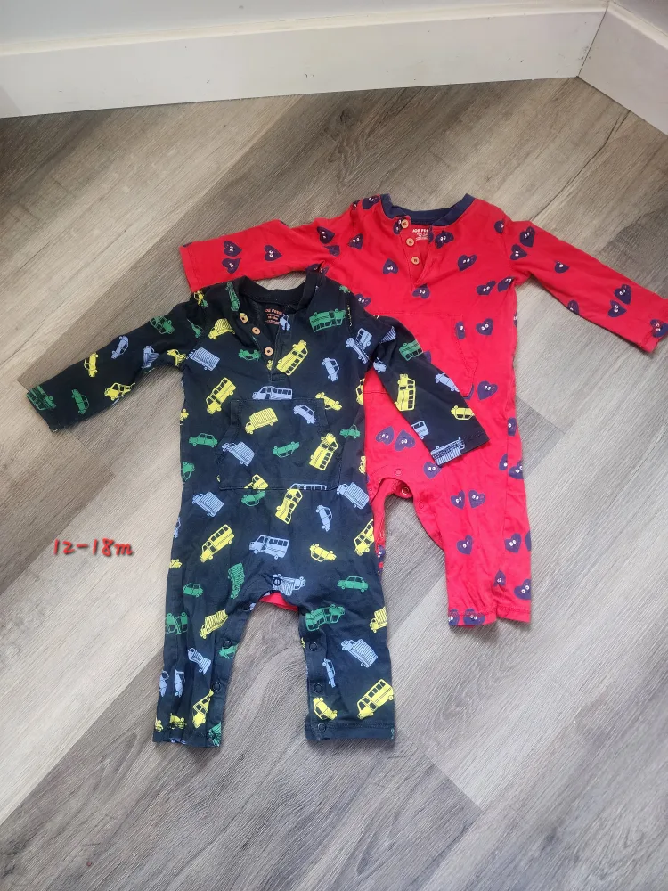 Joe Fresh Baby Rompers, 12-18 Months thumbnail