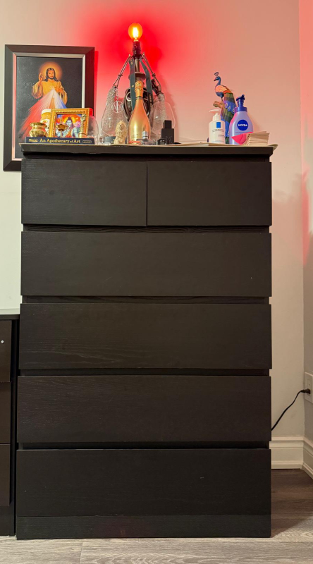 IKEA Malm Black-Brown Dresser