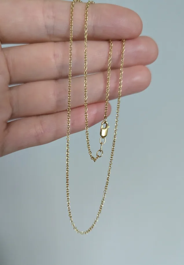 14K Yellow Gold Filled Chain Necklace thumbnail