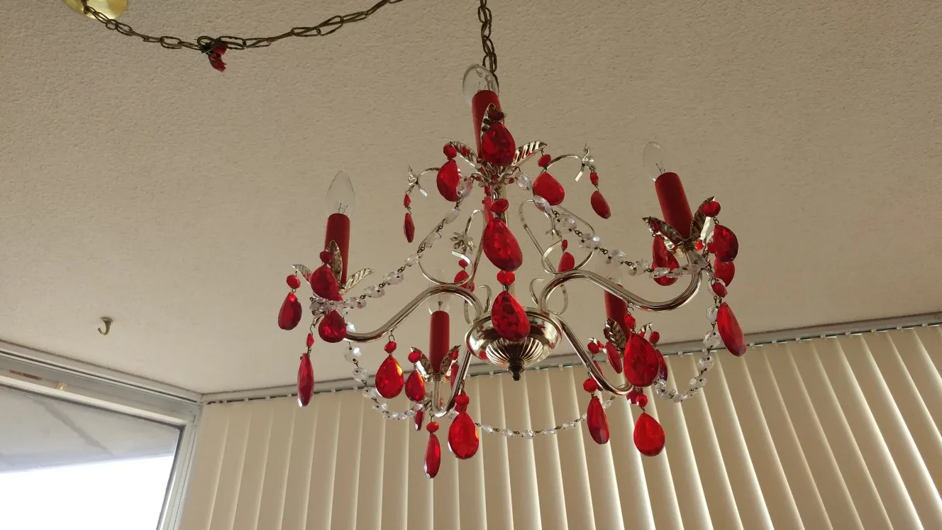 Red Crystal Chandelier image indicator(3)