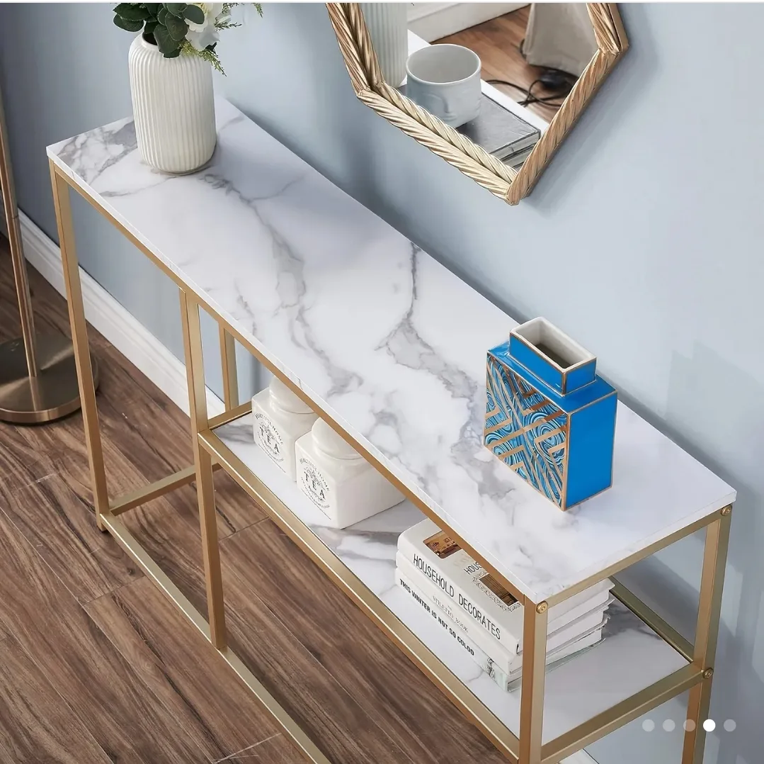 Faux Marble Console Table - Entryway/Hallway *new image indicator(5)
