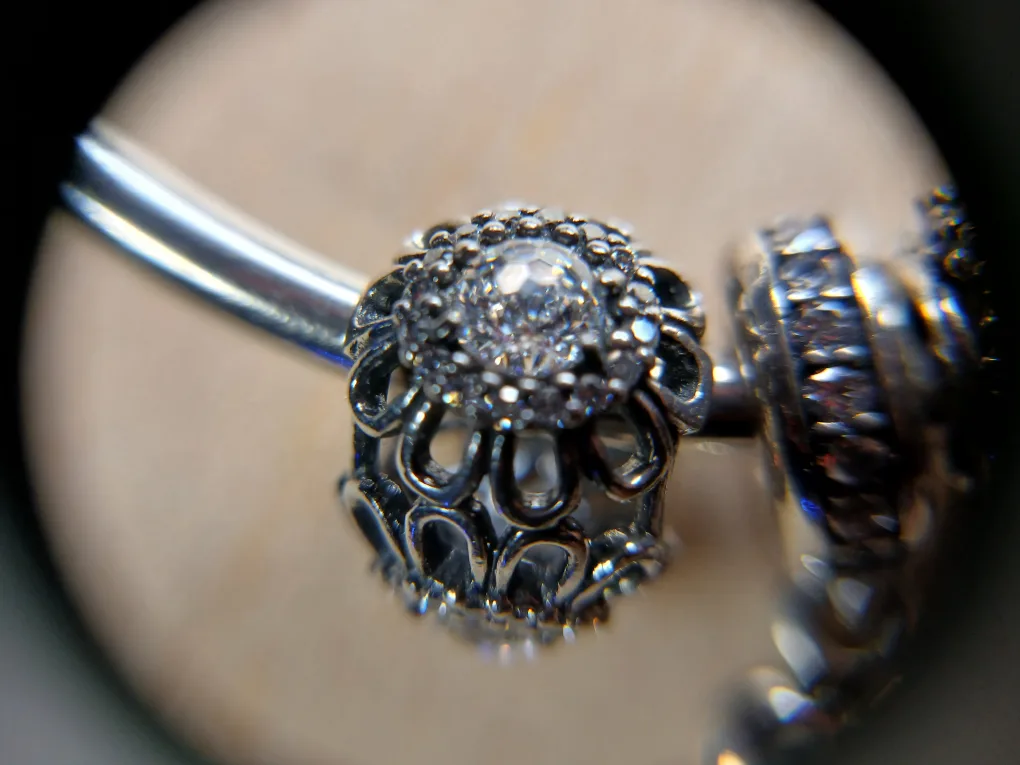 Pandora Bangle (Small) with 12 Charms and Bag image indicator(3)