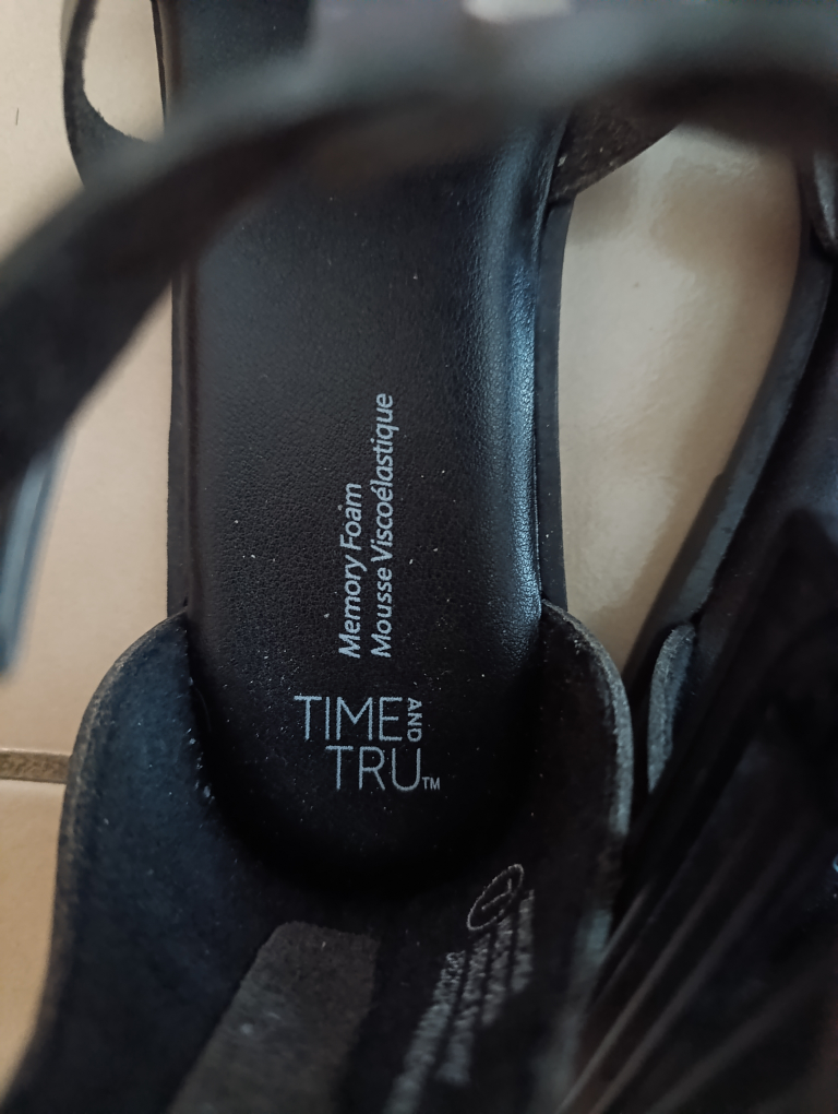 Time and Tru Black Sandals - Size 7 - photo 3