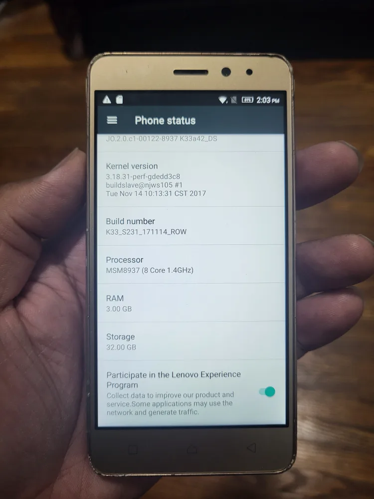 Lenovo Smartphone.  No Issues. Working great. Charger  Included. image indicator(8)