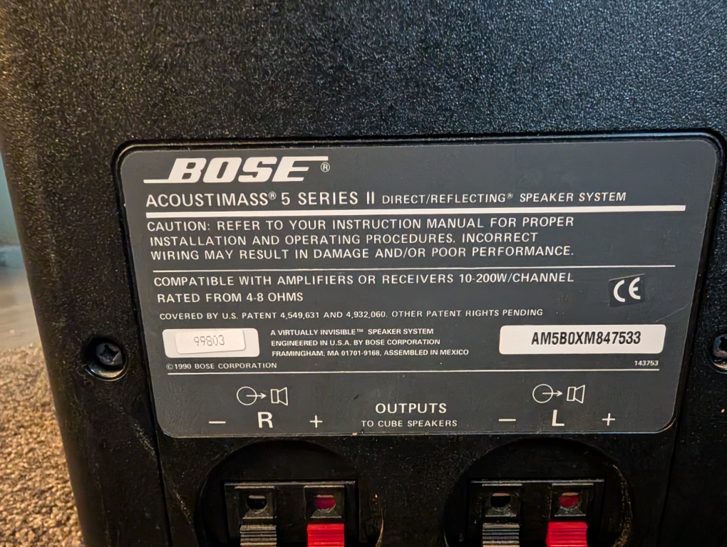 Bose Acoustimass 5 Series II Speaker System - photo 2